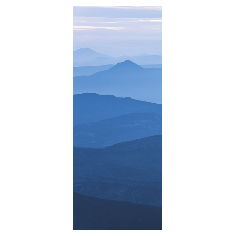 Fleece Valokuva Taustakuva  - Blue Mountain Panel - Koko 100 X 250 Cm