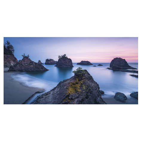 Fleece Valokuva Taustakuva  - Secret Beach - Koko 200 X 100 Cm
