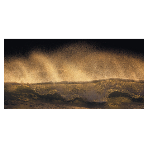 Fleece Valokuva Taustakuva  - Golden Wave - Koko 200 X 100 Cm