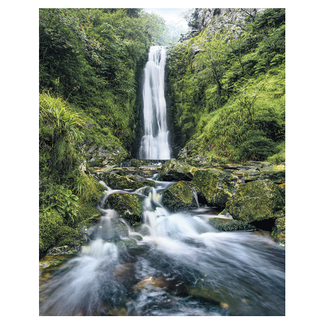 Fleece Valokuva Taustakuva  - Glenevin Falls - Koko 200 X 250 Cm