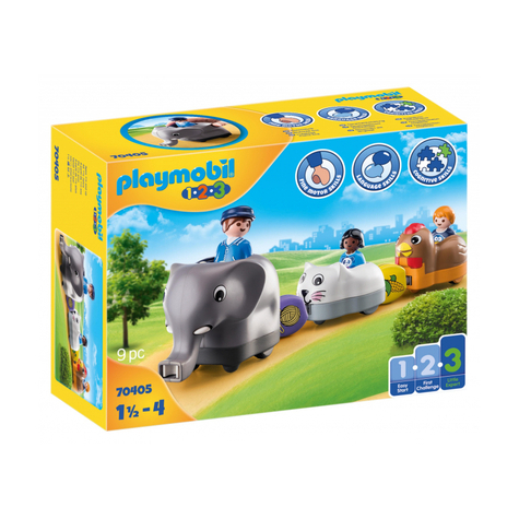 Playmobil 1.2.3 - My Push Animal Train - Eläinjuna (70405)