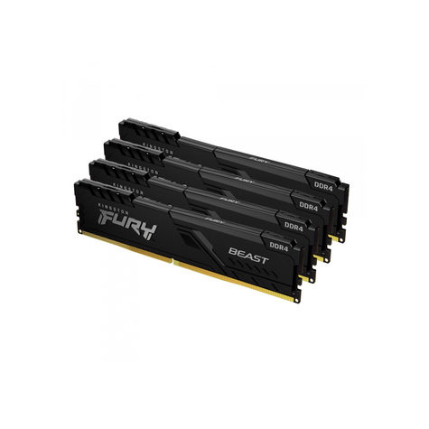 Kingston Fury Beast Ddr4 Kit 4 X 32gb Dimm 288pin 3600mhz Kf436c18bbk4/128 Kf436c18bbk4/128