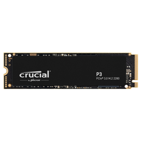 Crucial P3 4000gb 3d Nand Nvme Pcie M.2 - Kiintolevy - Ct4000p3ssd8 - Ct4000p3ssd8