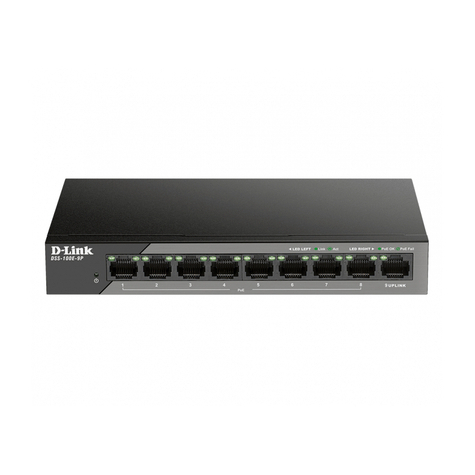 D-Link Fast Ethernet Poe Hallitsematon Valvontakytkin Dss-100e-9p Dss-100e-9p