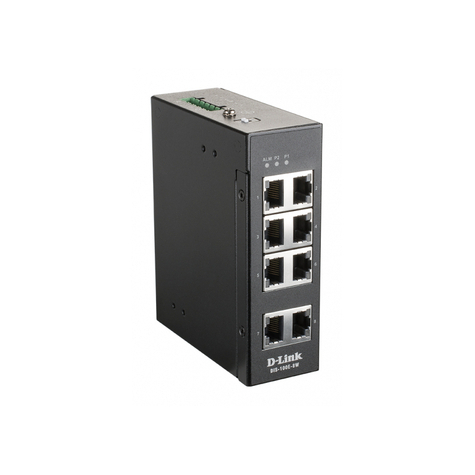 D-Link Industrial Fast Ethernet -Hallitsematon Kytkin Dis-100e-8w