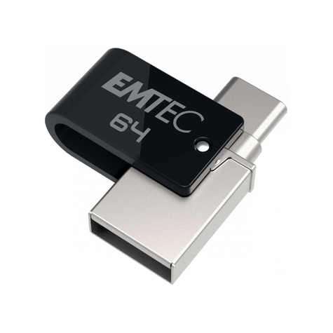 Usb Flashdrive 64gb Emtec Mobile & Go Dual Usb3.2 - Usb-C T260