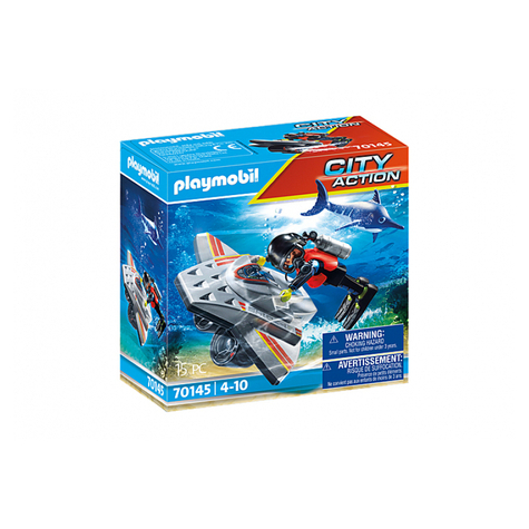Playmobil City Action - Merihädän Sukellusskootteri (70145)