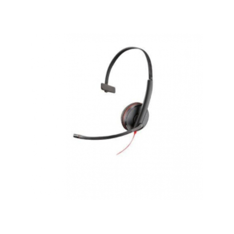 Poly Blackwire 3215 Headset Usb Typ-A Schwarz/Rot - 209746-22